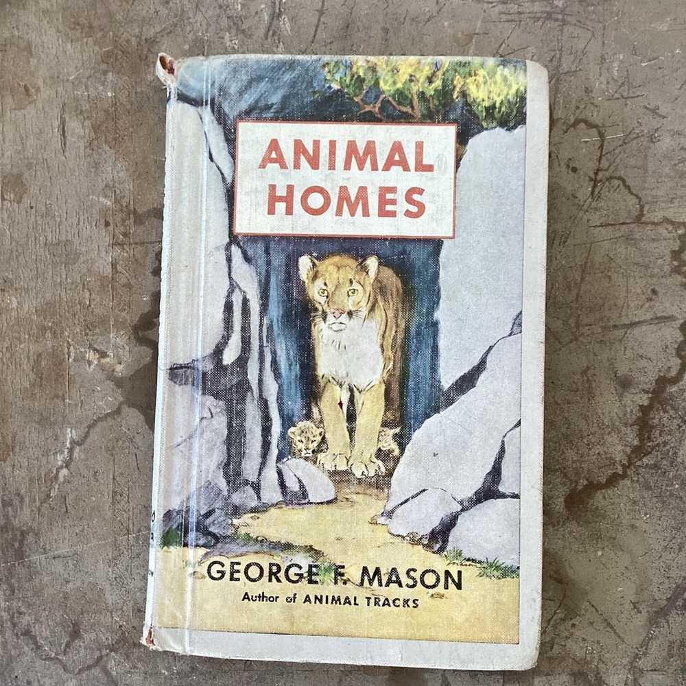 1961 Animal Homes George F. Mason Hardcover Vintage Book